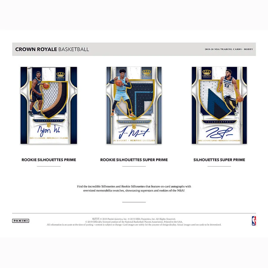 2019-20 Panini Crown Royale Basketball Box