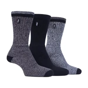 3 Pack Men's Heavy-Duty Poly Workwear Socks, Cushion Performance Boot Socks