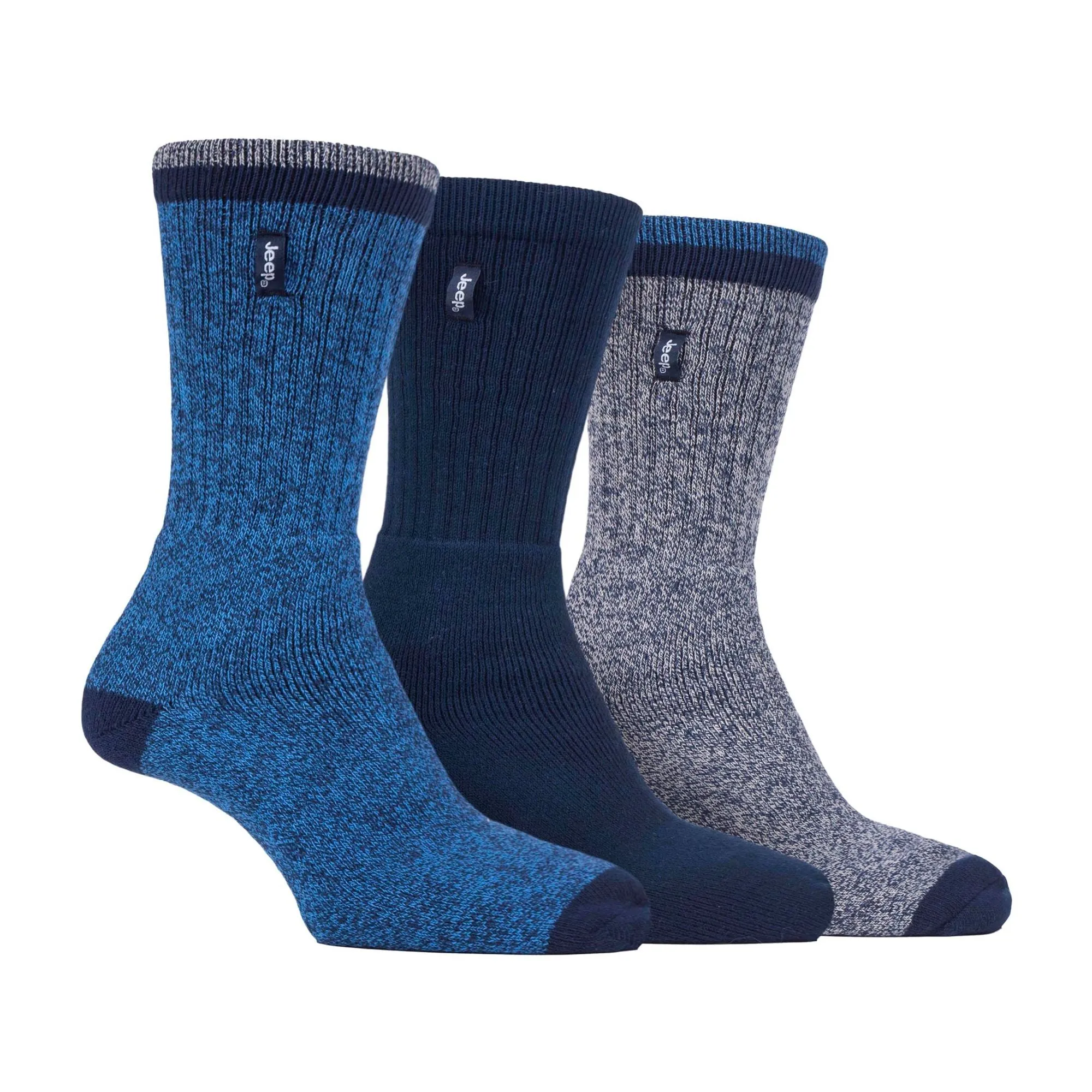 3 Pack Men's Heavy-Duty Poly Workwear Socks, Cushion Performance Boot Socks