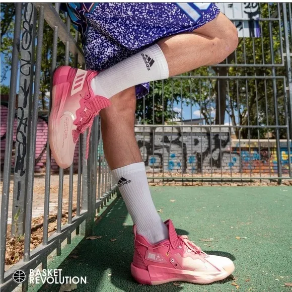 Adidas Dame Dolla Pink Basketball Shoes