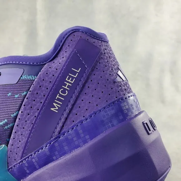 Adidas D.O.N.‎ Purple Rush Throwback Utah Jazz Basketball Shoes HR0710 Size 6.5
