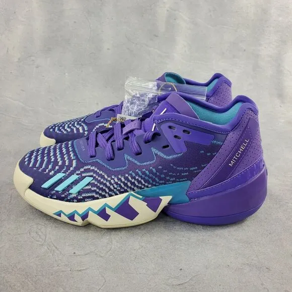 Adidas D.O.N.‎ Purple Rush Throwback Utah Jazz Basketball Shoes HR0710 Size 6.5