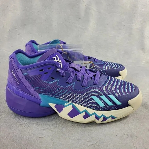 Adidas D.O.N.‎ Purple Rush Throwback Utah Jazz Basketball Shoes HR0710 Size 6.5