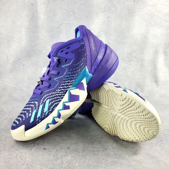 Adidas D.O.N.‎ Purple Rush Throwback Utah Jazz Basketball Shoes HR0710 Size 6.5