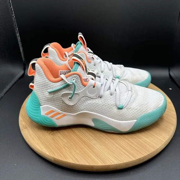 Adidas Harden Stepback 3J Youth Size 5 Basketball Shoes White Sneakers GW6575