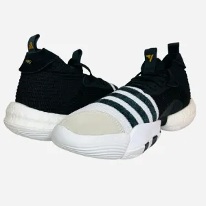 Adidas Trae Young 2 Casual Basketball Shoe Black/White H06477 Men's Size 7.5