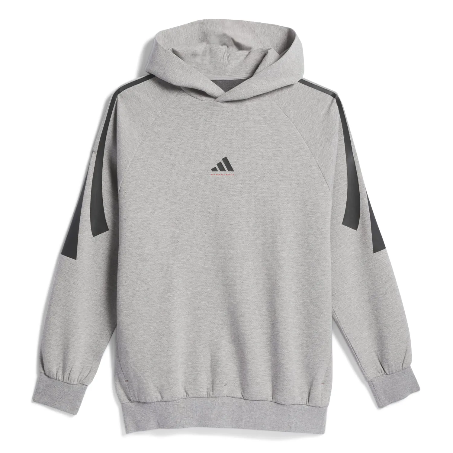 Adidas Unisex Basketball Spacer Hoodie Grey JD7466