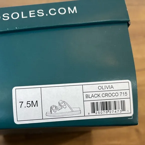 Aerosoles Olivia Sherpa Sandals Black Croc
