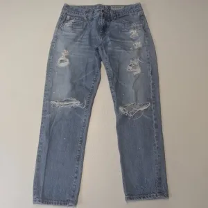 AG-ED Adriano Goldschmied Jeans 26W Distressed and Paint Splattered