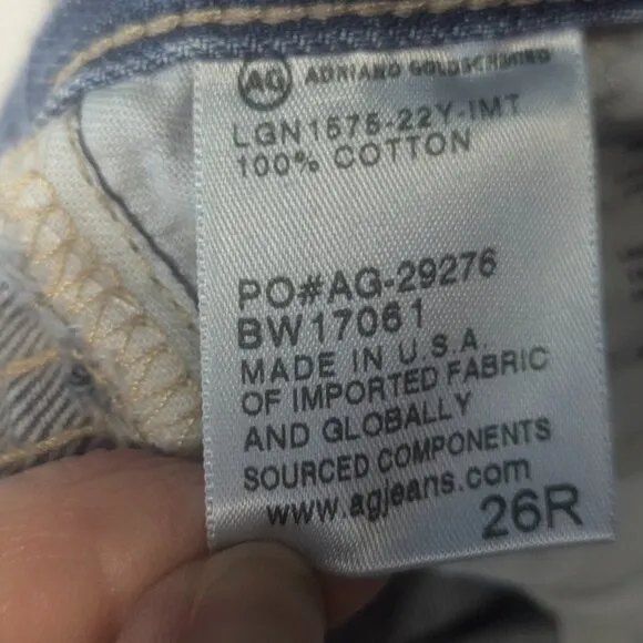 AG-ED Adriano Goldschmied Jeans 26W Distressed and Paint Splattered
