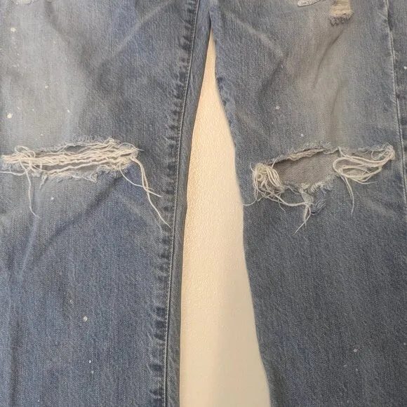 AG-ED Adriano Goldschmied Jeans 26W Distressed and Paint Splattered