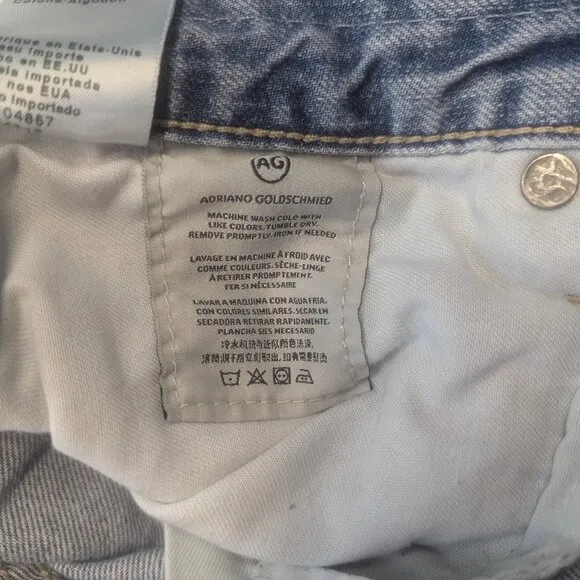 AG-ED Adriano Goldschmied Jeans 26W Distressed and Paint Splattered