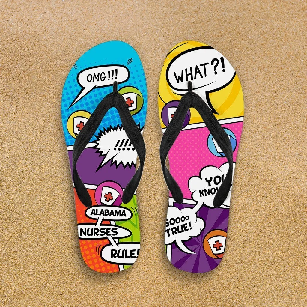 AL Comic Nurse Flip-Flops