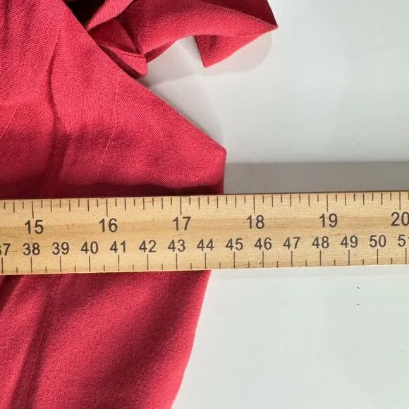 Anthropologie Maeve Dress Womens Size 4 Coral Scoop Neck Sleeveless Cotton