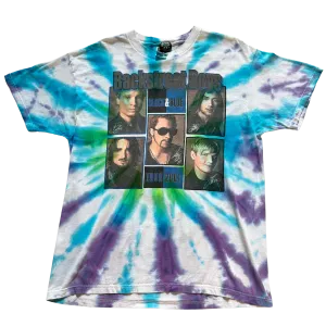 Backstreet Boys 01' Black & Blue Tour Tee Fruit of the Loom - Tie Dye
