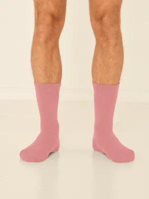 Bamboo Thick Socks - Pink Clay