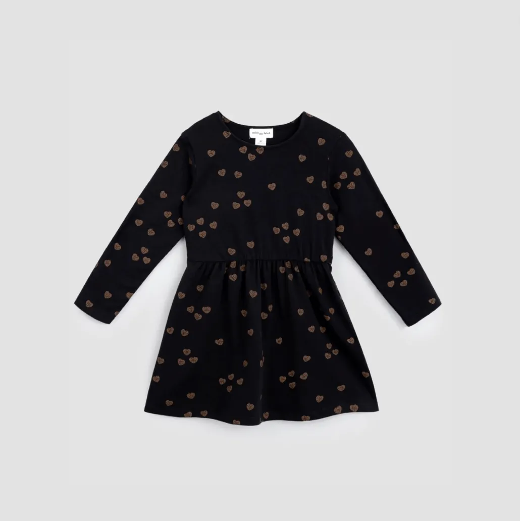 Basketball Heart Cluster Long Sleeved Dress