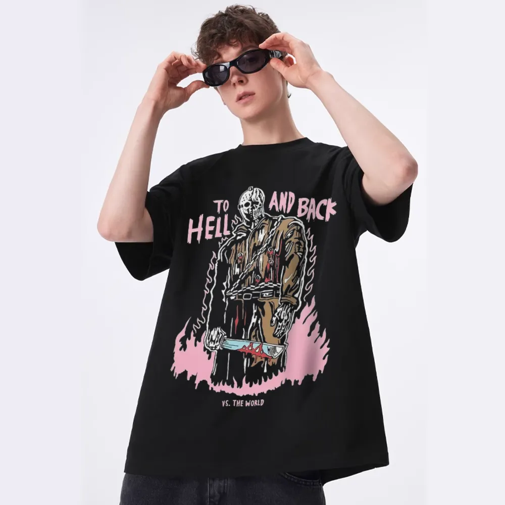 Basketball Team Skull Round Neck T-shirt