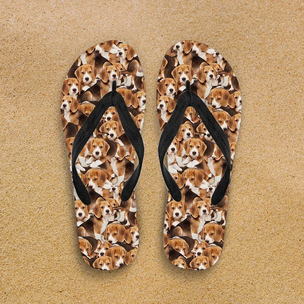 Beagles Flip Flops