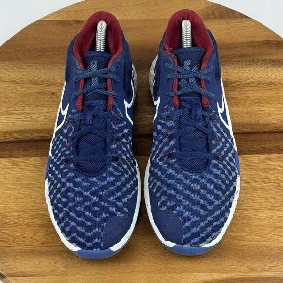 Big Kids Nike KD Trey VIII Blue Void Mid Basketball Sneakers Shoes Size 5.5 Y‎