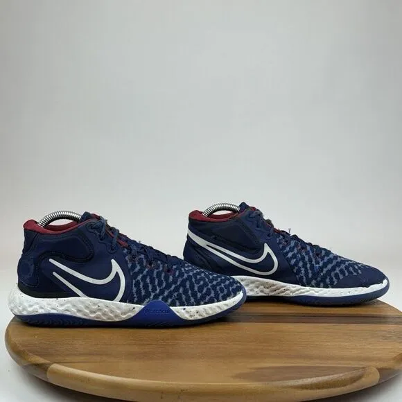 Big Kids Nike KD Trey VIII Blue Void Mid Basketball Sneakers Shoes Size 5.5 Y‎