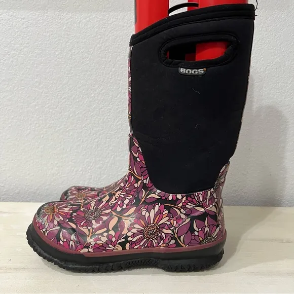 Bogs Floral Classic Pull Up Boots