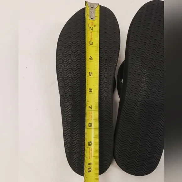 BYLT premium basics Black flip flops size 10 New