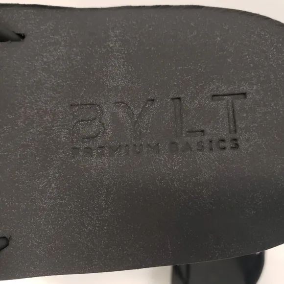 BYLT premium basics Black flip flops size 10 New