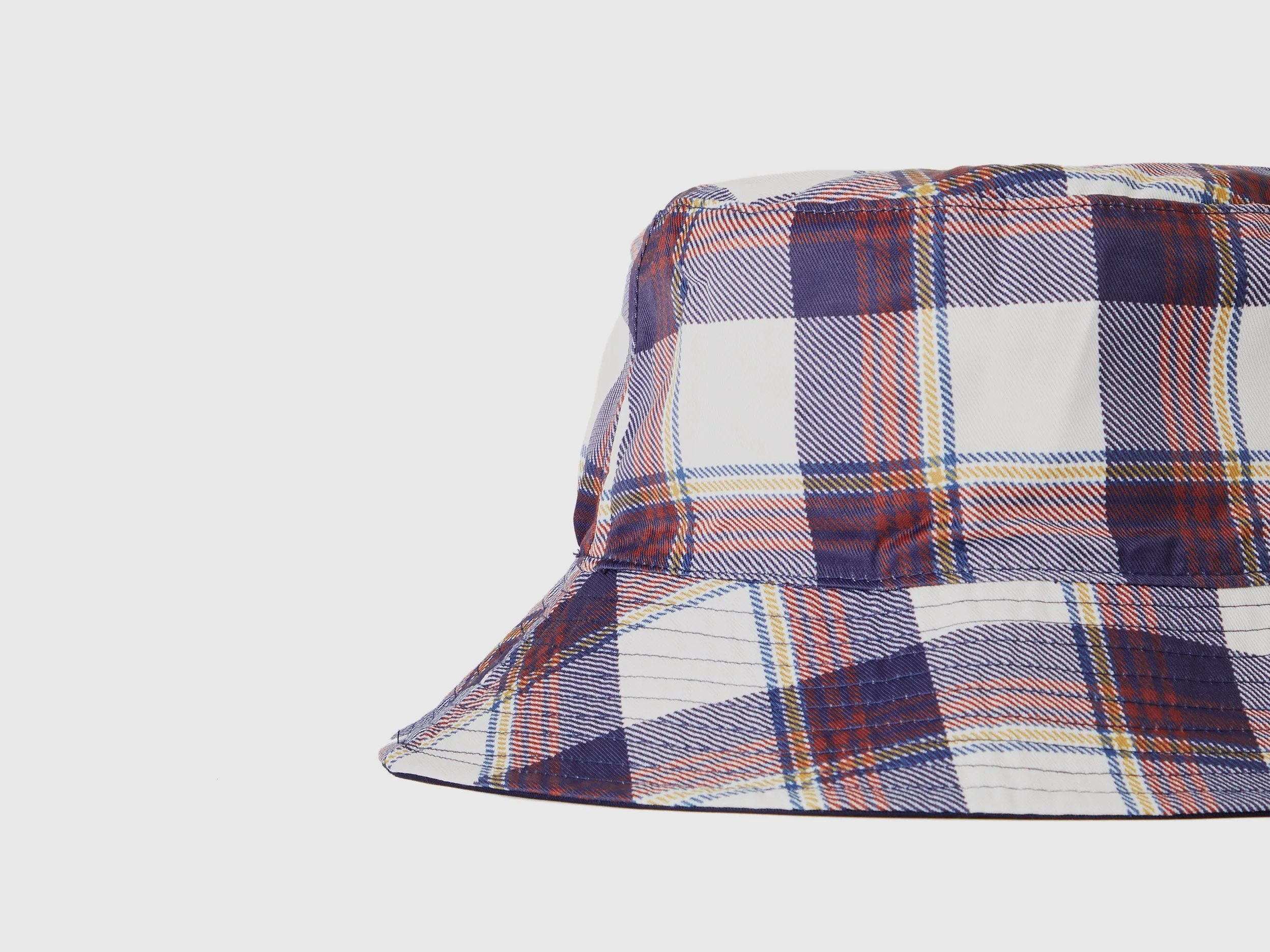 Checkered Multicolor Reversible Bucket Hat
