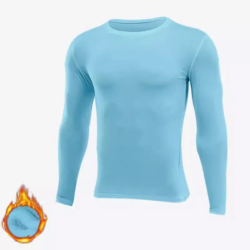 Compression Running Long Base T-Shirt - Men Women Kids Children, Fitness Sport Basketball Football Gym Bottom Clothes