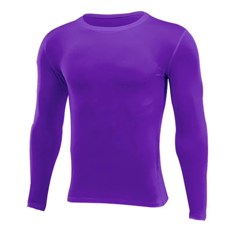 Compression Running Long Base T-Shirt - Men Women Kids Children, Fitness Sport Basketball Football Gym Bottom Clothes