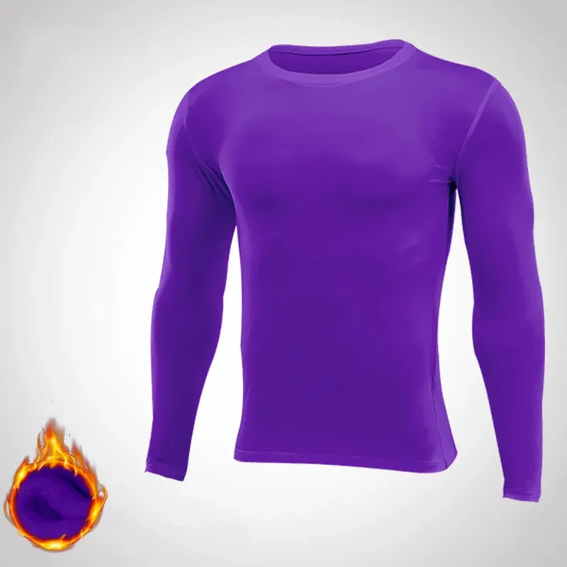 Compression Running Long Base T-Shirt - Men Women Kids Children, Fitness Sport Basketball Football Gym Bottom Clothes