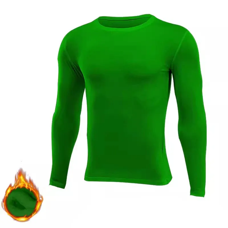 Compression Running Long Base T-Shirt - Men Women Kids Children, Fitness Sport Basketball Football Gym Bottom Clothes