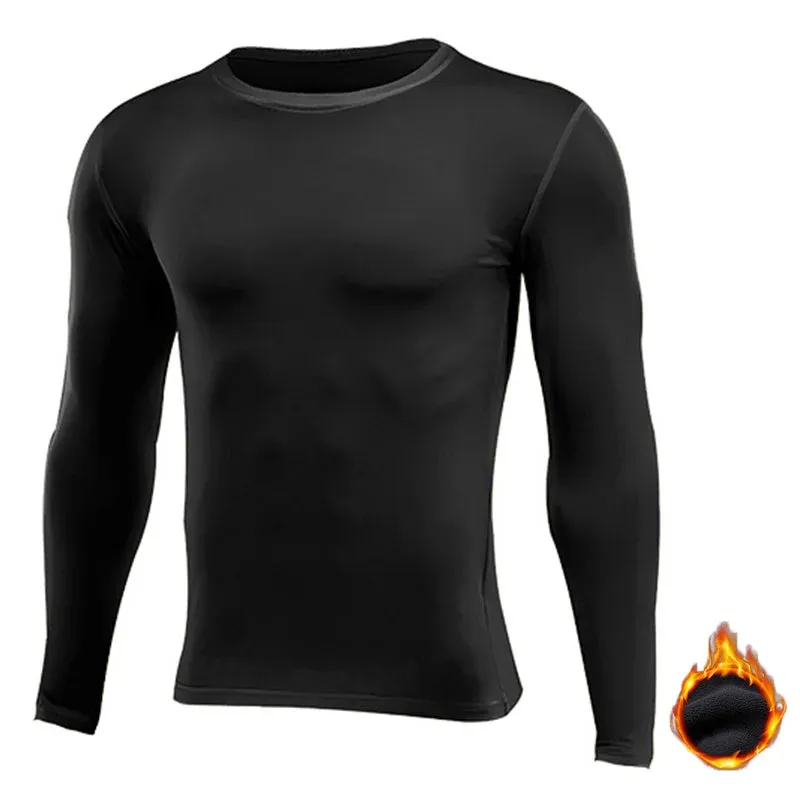 Compression Running Long Base T-Shirt - Men Women Kids Children, Fitness Sport Basketball Football Gym Bottom Clothes