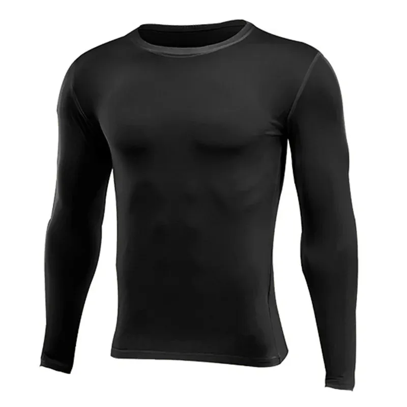 Compression Running Long Base T-Shirt - Men Women Kids Children, Fitness Sport Basketball Football Gym Bottom Clothes