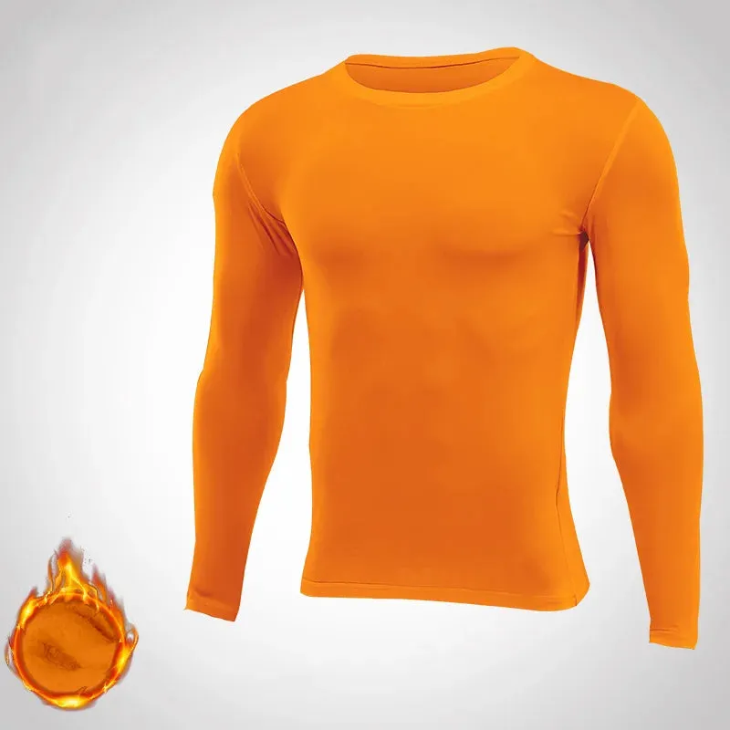 Compression Running Long Base T-Shirt - Men Women Kids Children, Fitness Sport Basketball Football Gym Bottom Clothes