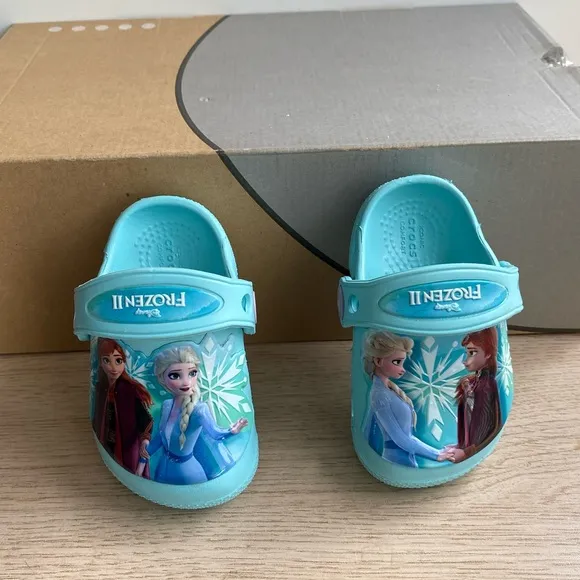 Crocs Frozen Limited Edition Toddler Sandals - SZ 4 C