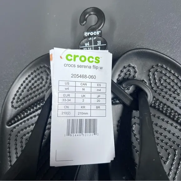 Crocs Women's Serena Flip Flops Size 4