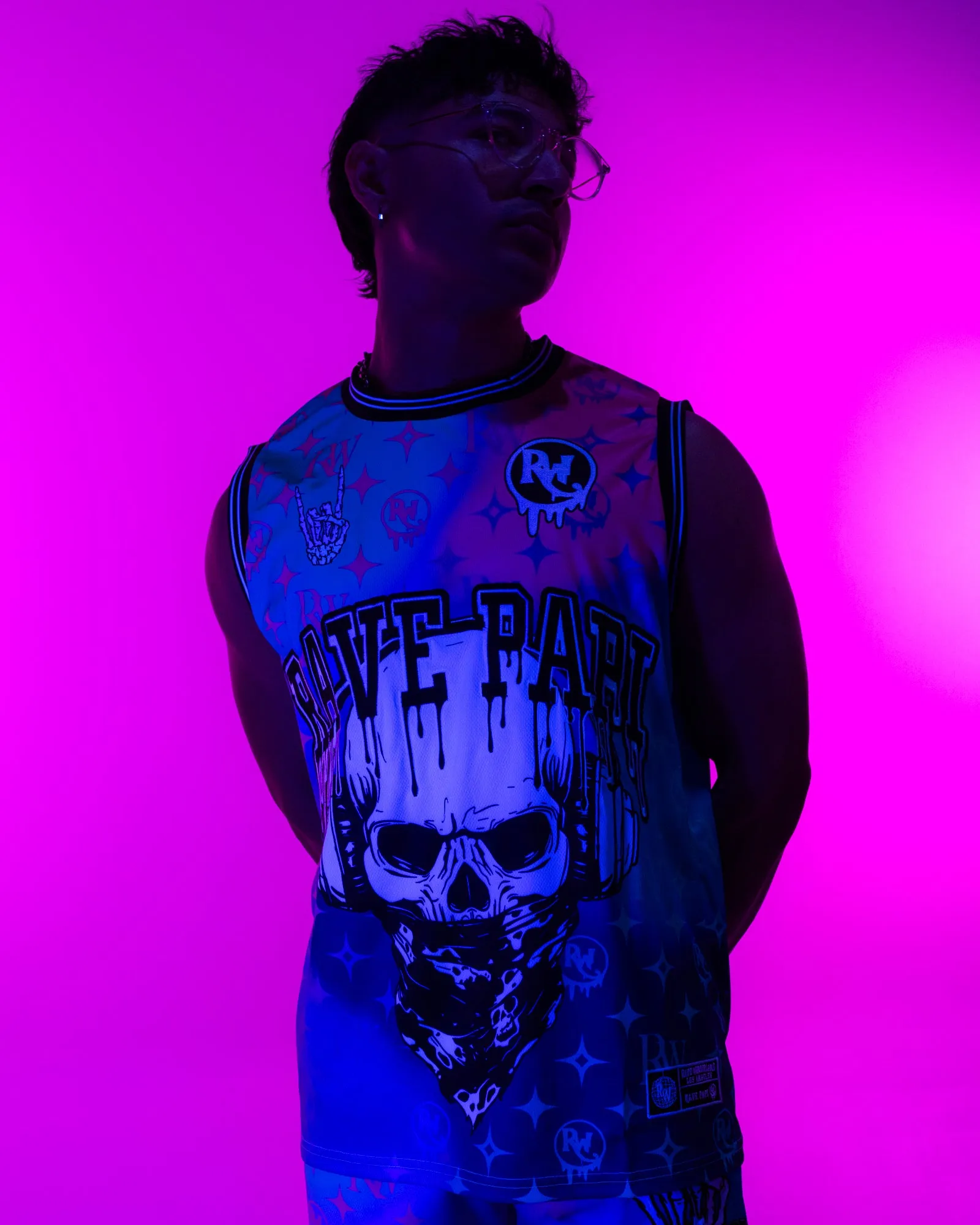 Dark Rave Papi Basketball Jersey
