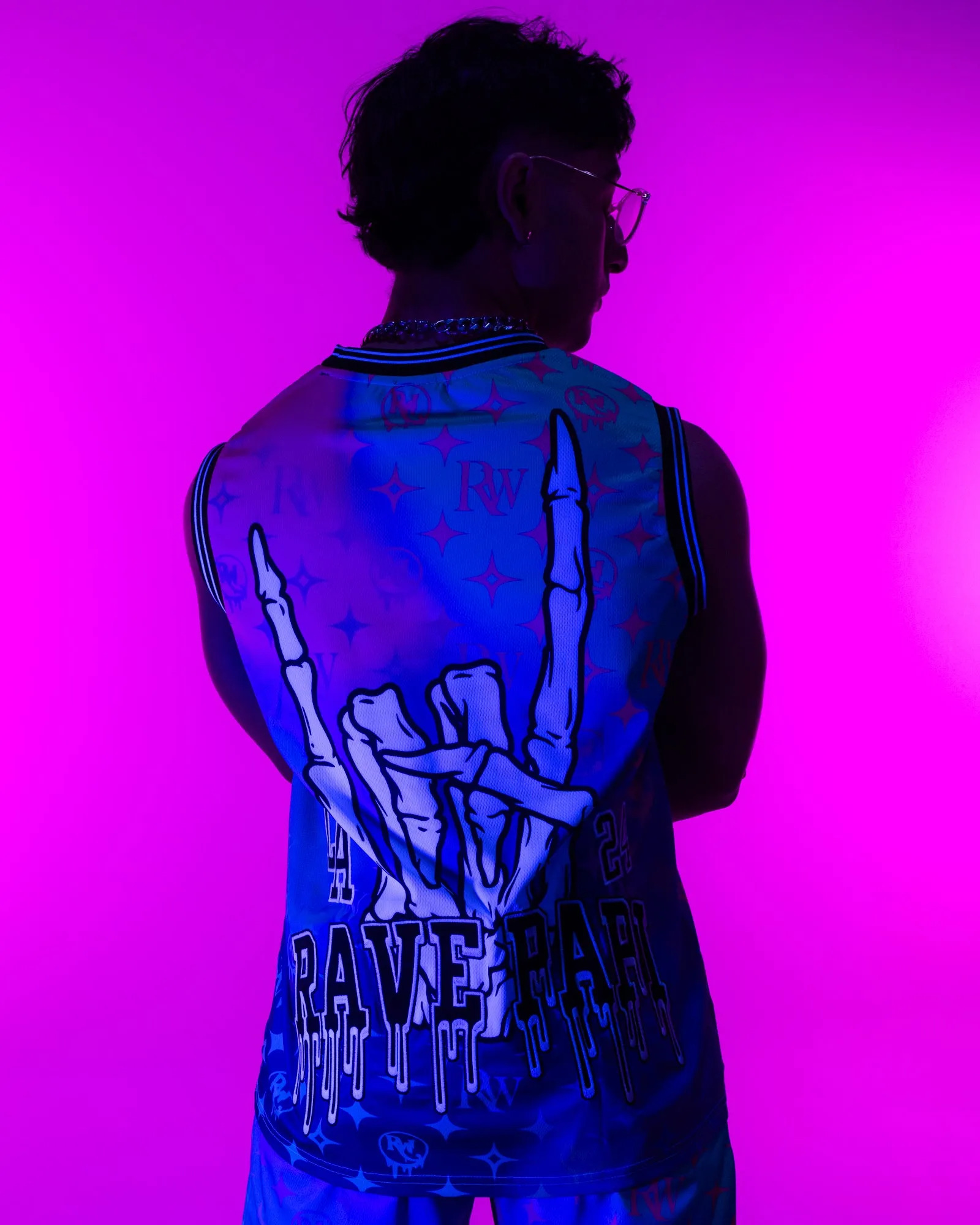 Dark Rave Papi Basketball Jersey