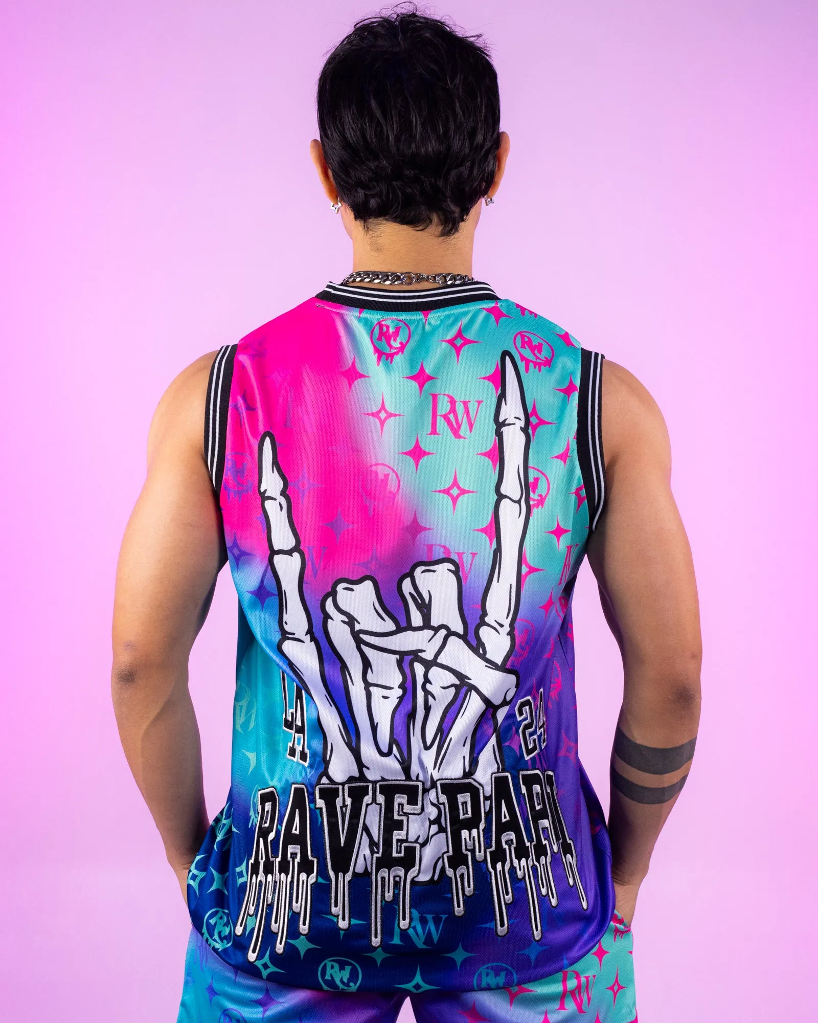 Dark Rave Papi Basketball Jersey