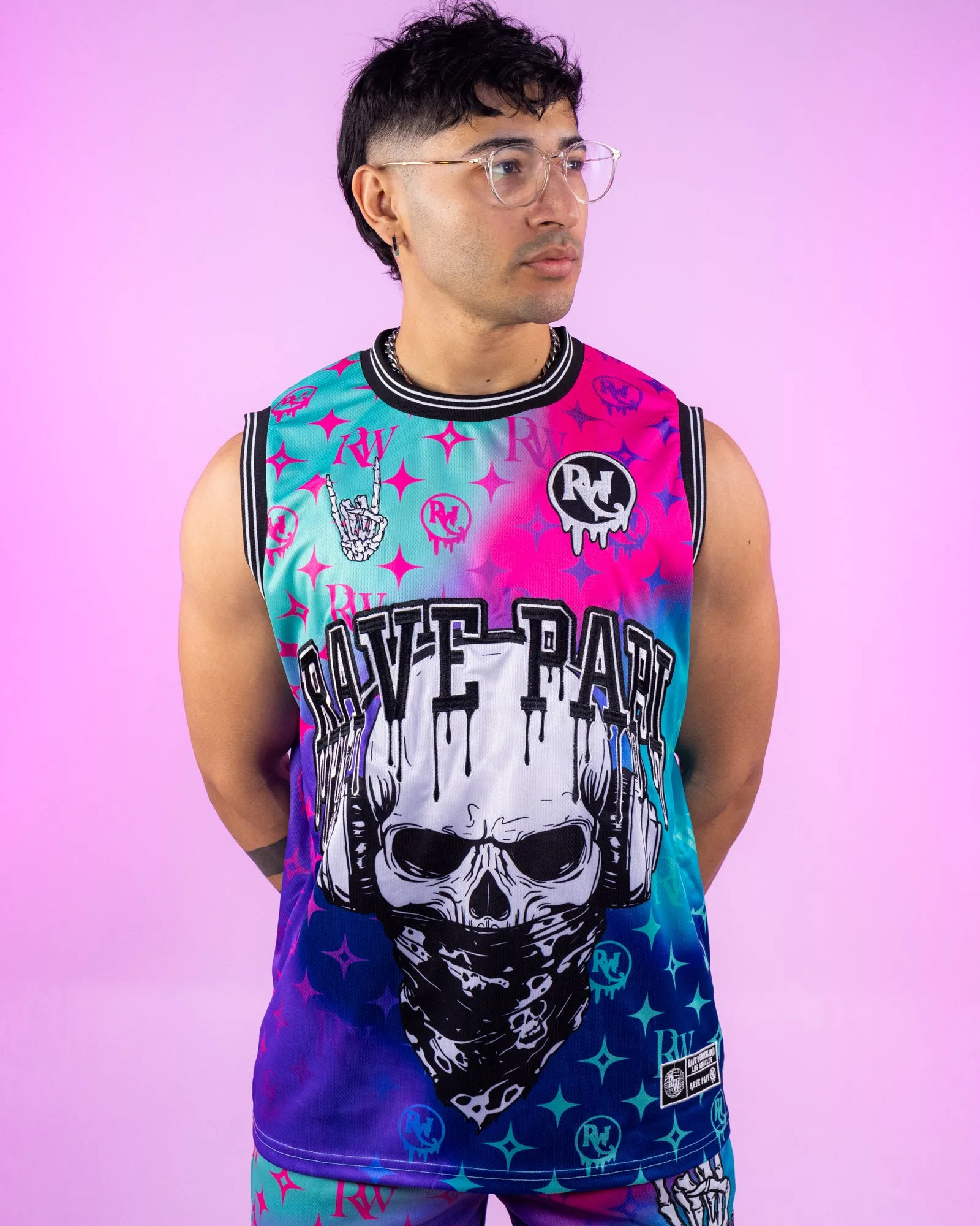 Dark Rave Papi Basketball Jersey