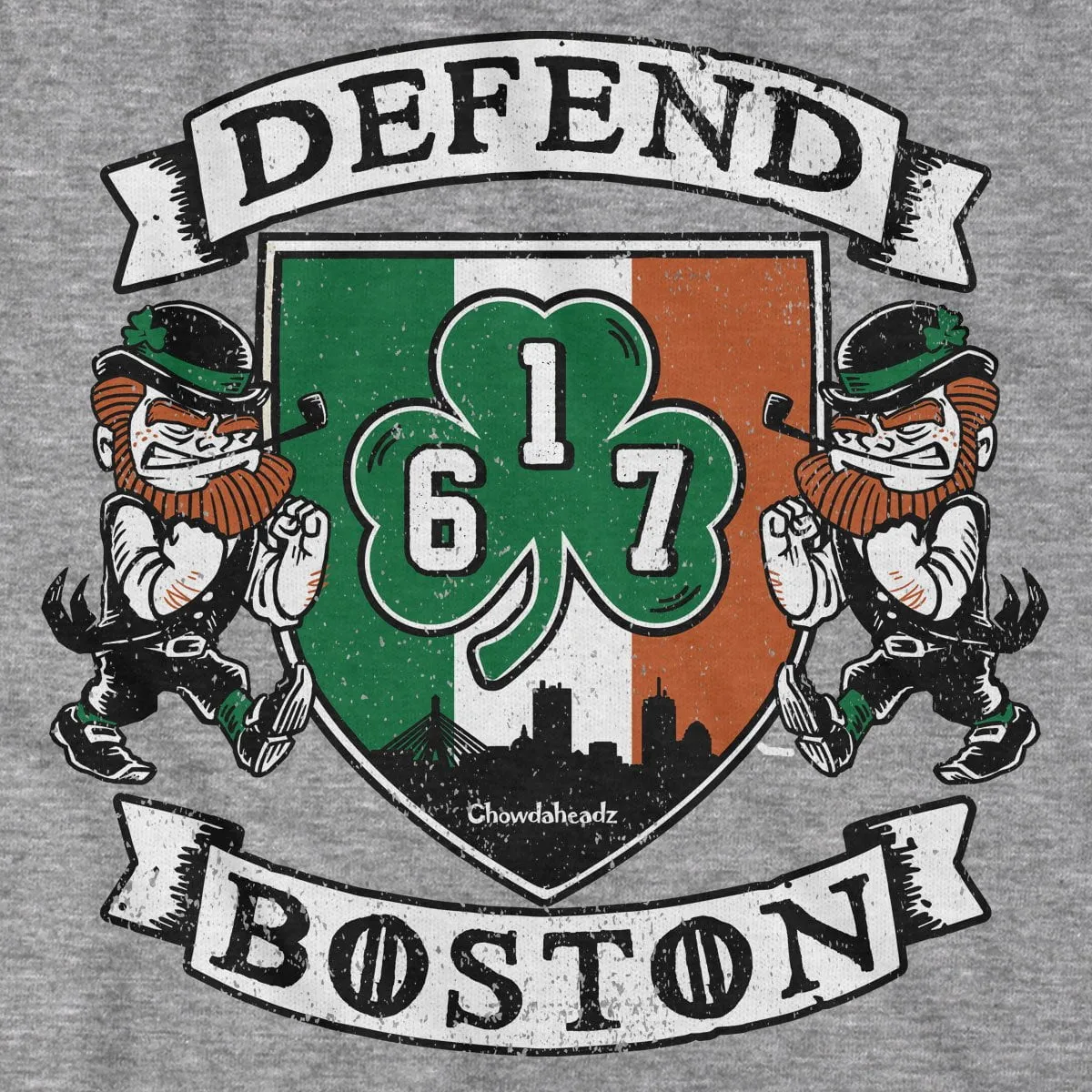 Defend Boston Shamrock Shield T-Shirt