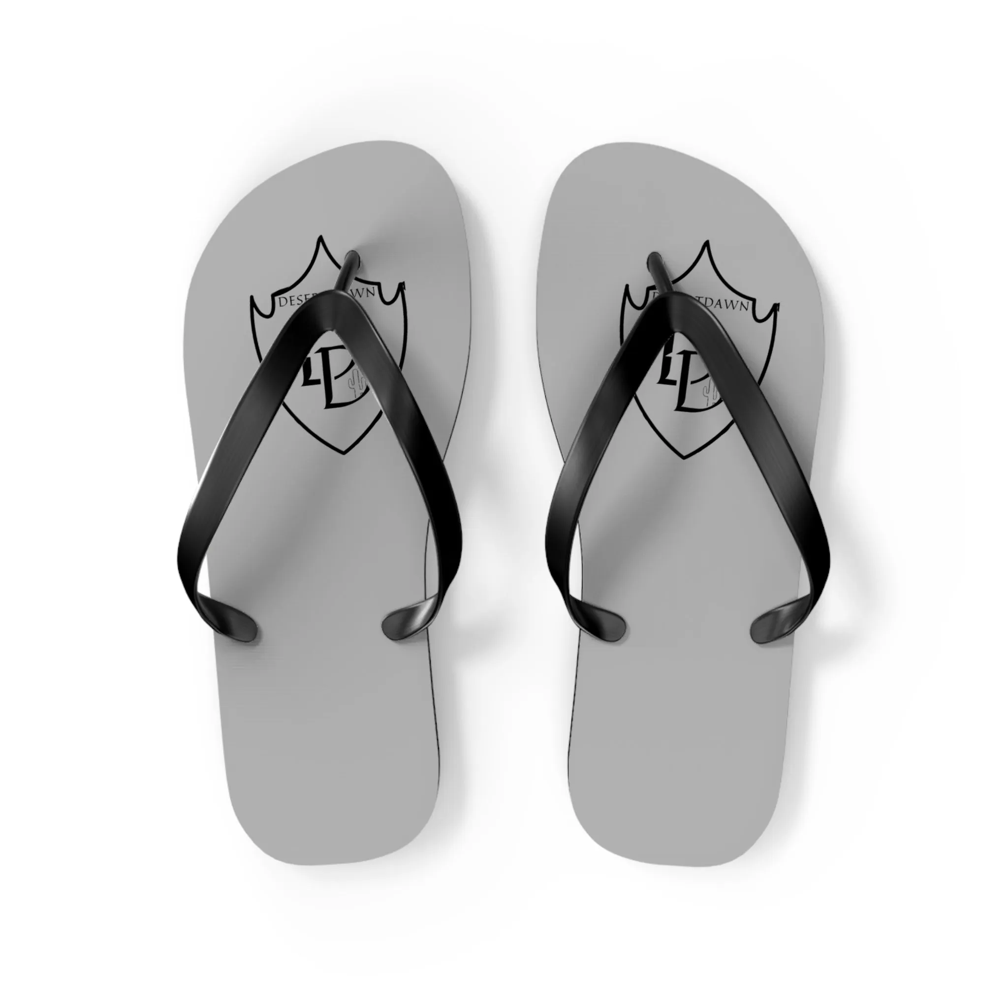 Desert Dawn Shield Logo Flip Flops