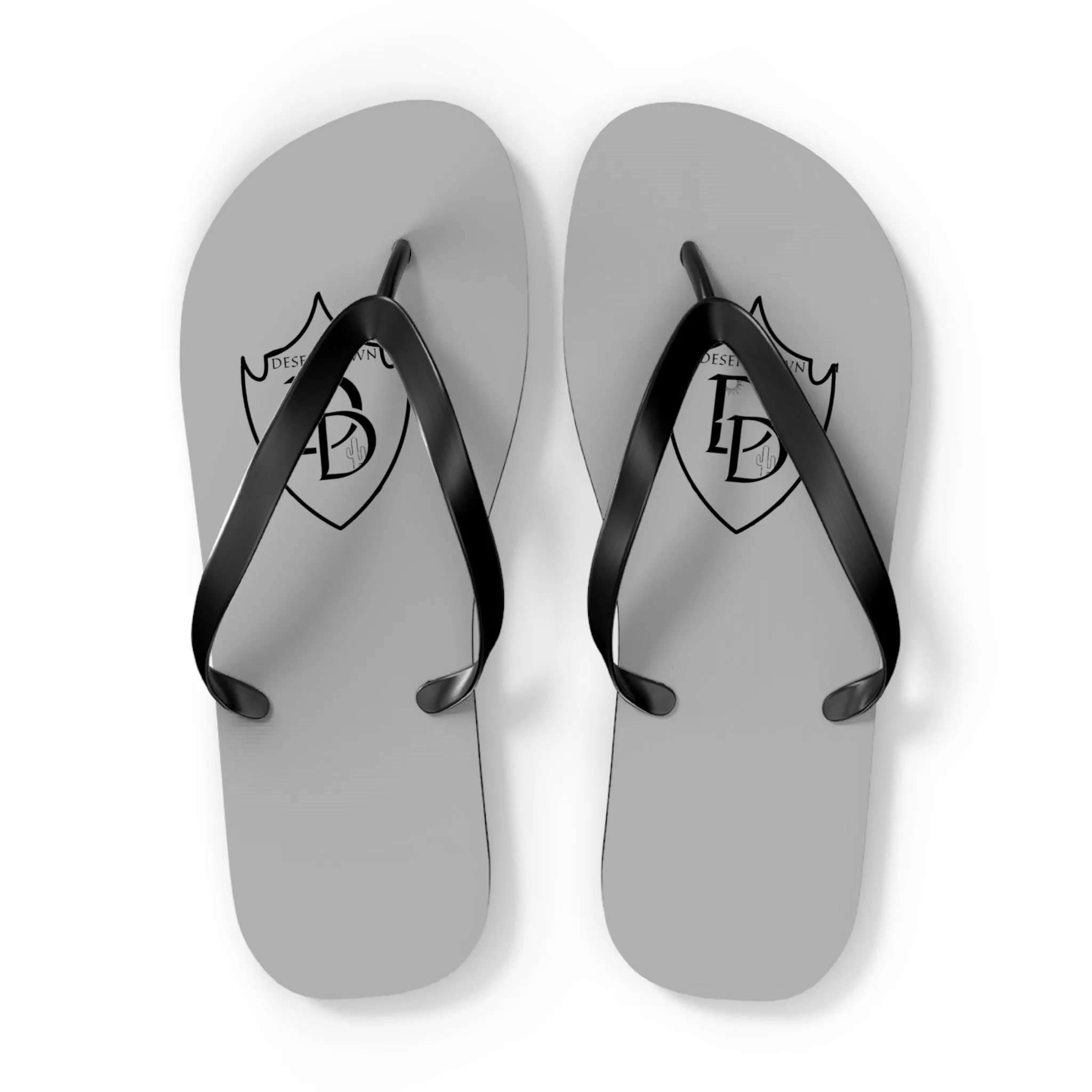 Desert Dawn Shield Logo Flip Flops