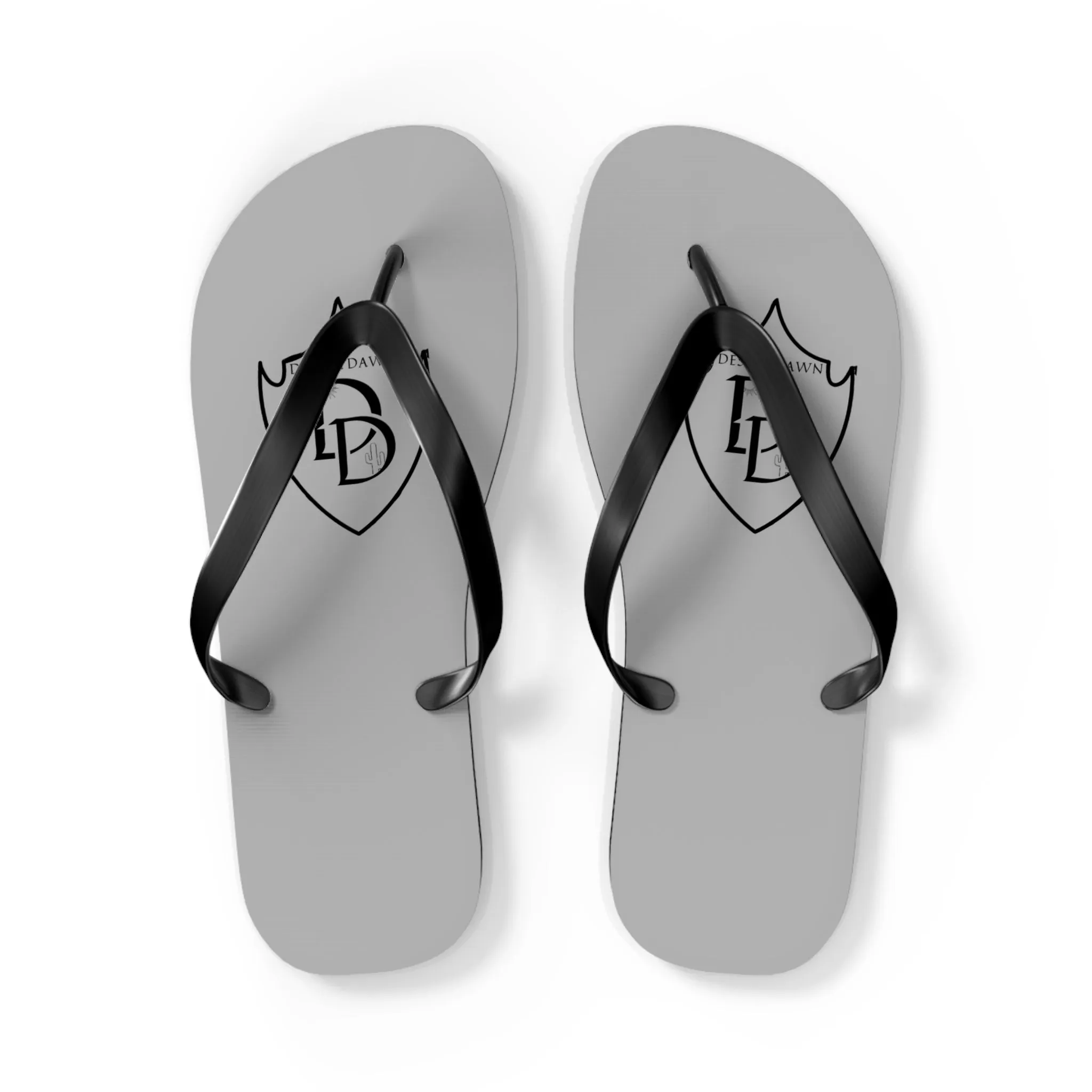 Desert Dawn Shield Logo Flip Flops