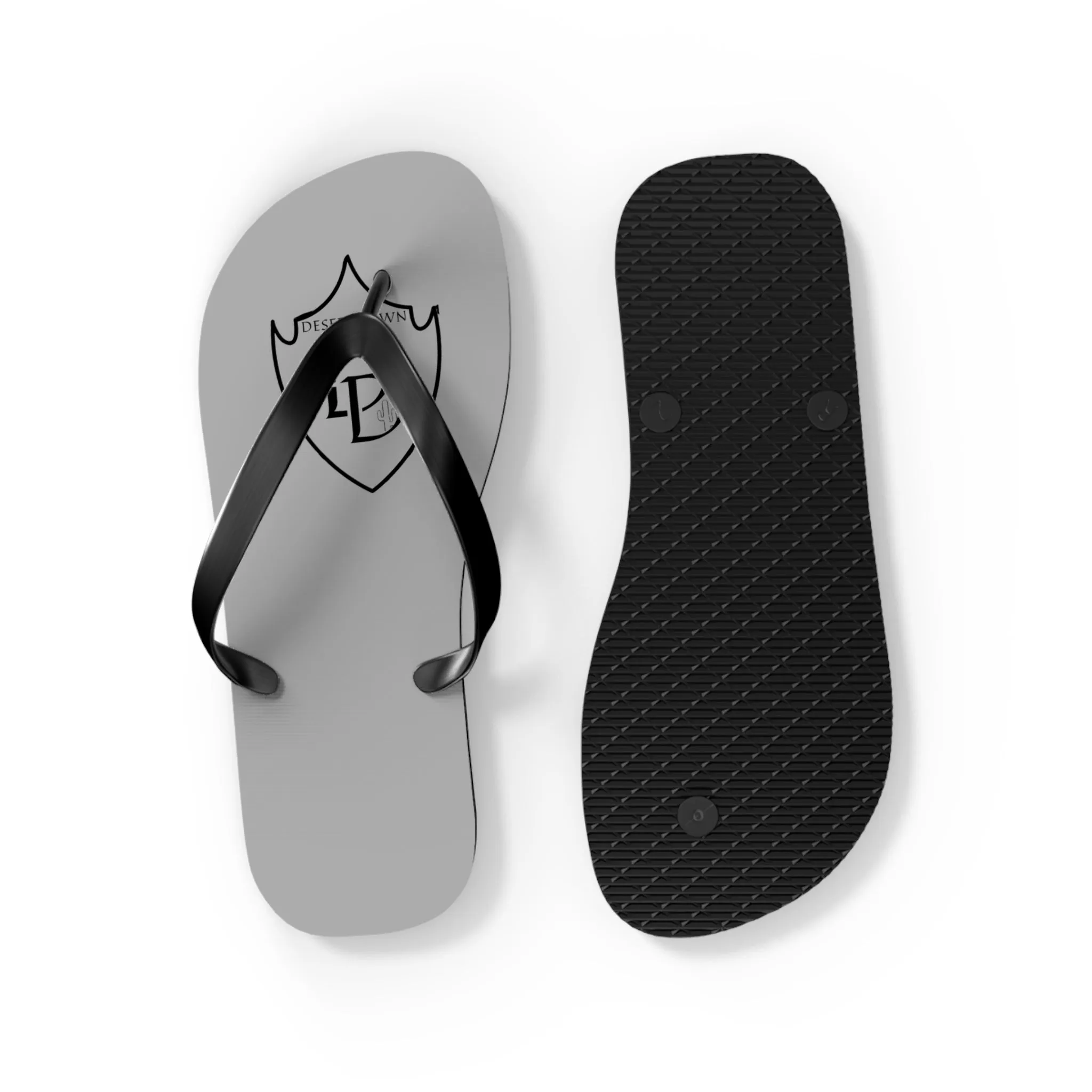 Desert Dawn Shield Logo Flip Flops