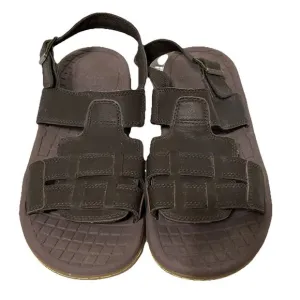 Doc Martens Men’s Size 12 Wharf AW004  Brown Sandals Ankle Strap Weave Woven