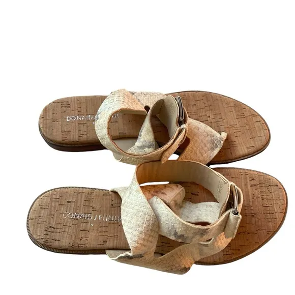 Donald J Pliner natural cork sandals size 7.5&quot;