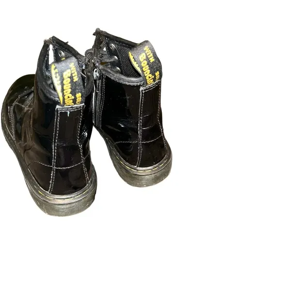 dr martens Delaney girls black boots youth size 3 1460 J
